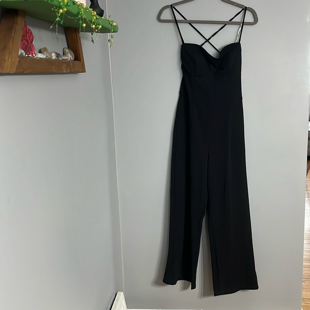 Speechless crisscross strap jumpsuit